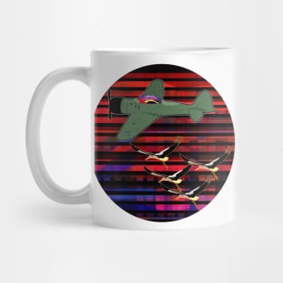 Airplane and Storks Mug